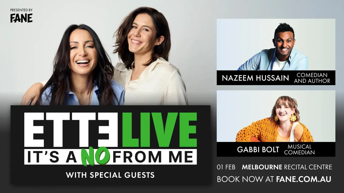 Nazeem Hussain + Gabbi Bolt join our Melb live show!